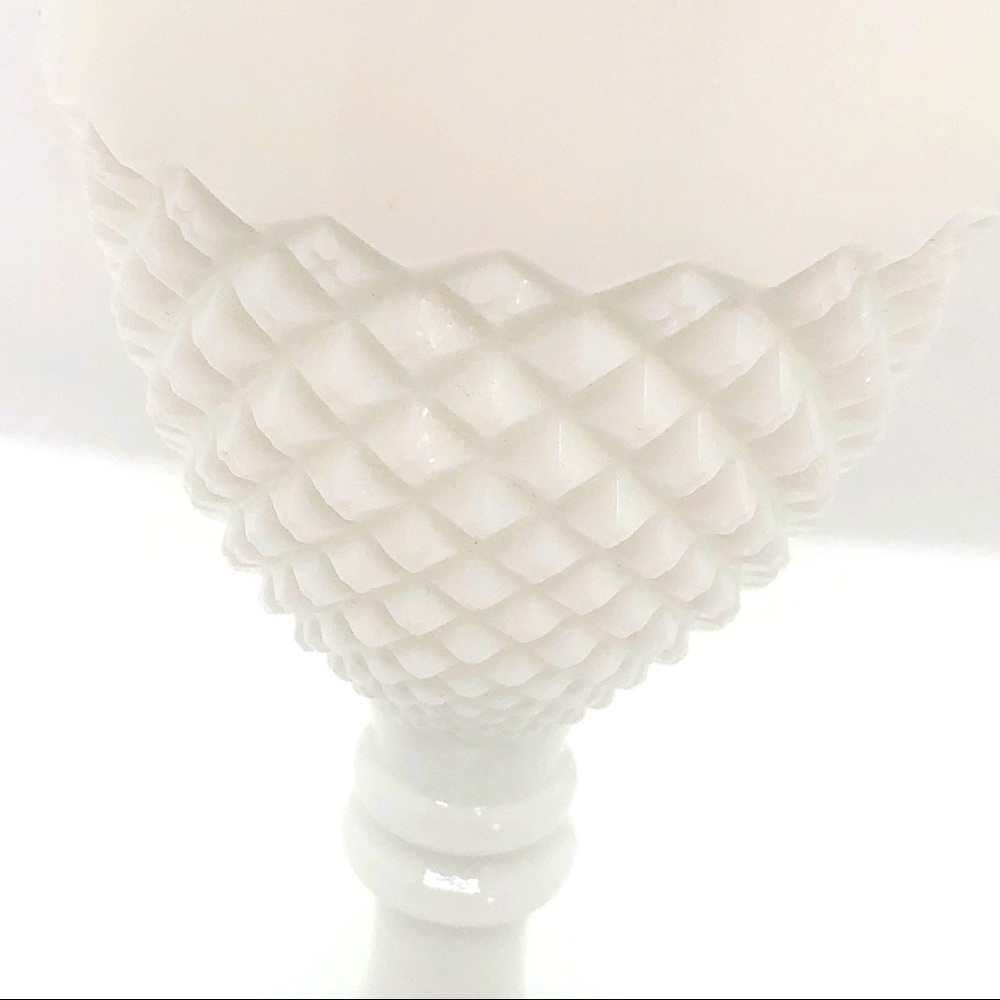 Vintage Milk Glass Goblet - Picture 3 of 4